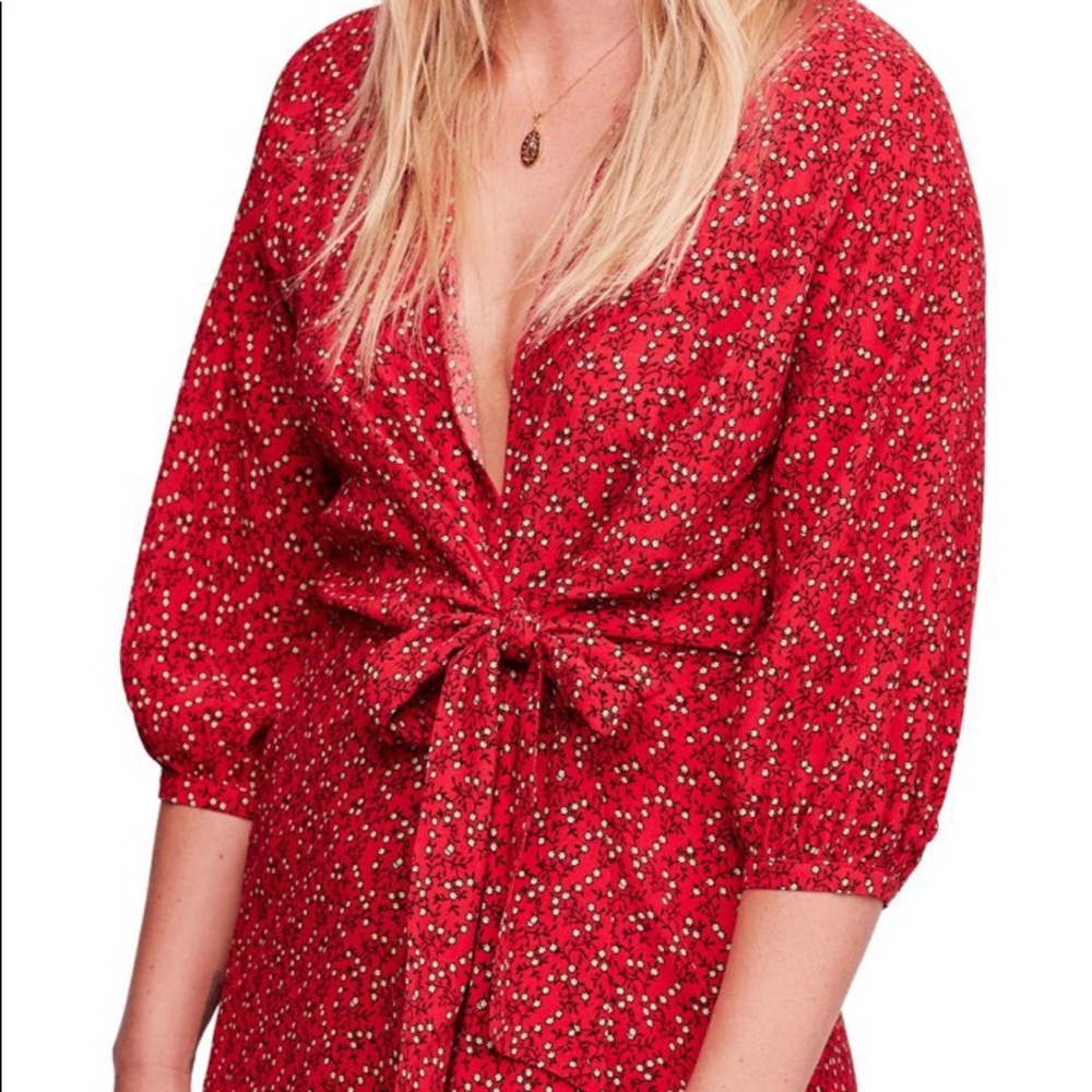 Free people Clara floral print tunic dress